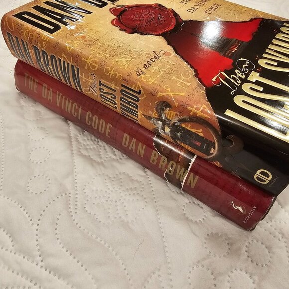 The Da Vinci Code & The Lost Symbol Hardcover Books By Dan Brown - Picture 8 of 11